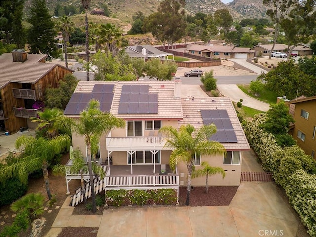 25919 Matlin Rd, Ramona, CA 92065 - aerial perspective of suburban area with a mountainous background