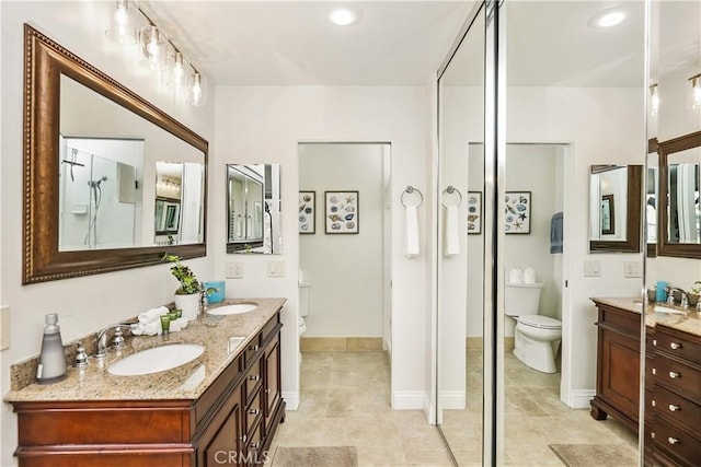 617 Iris Ave, Corona Del Mar, CA 92625 - full bath with vanity and tile patterned floors