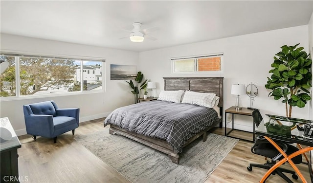 617 Iris Ave, Corona Del Mar, CA 92625 - bedroom with wood finished floors and ceiling fan