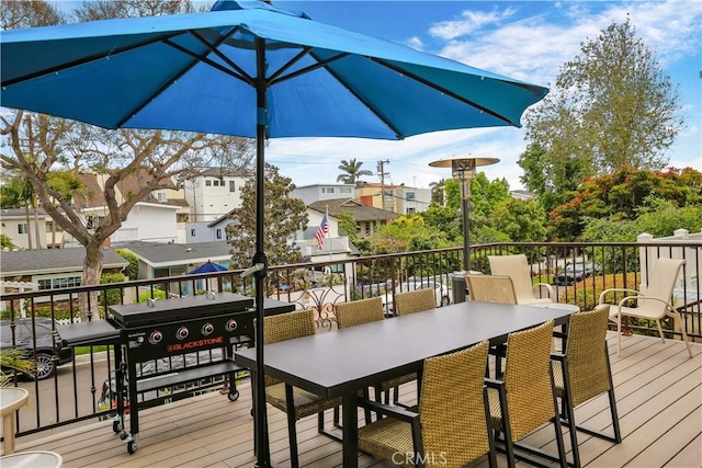 617 Iris Ave, Corona Del Mar, CA 92625 - wooden terrace featuring outdoor dining space