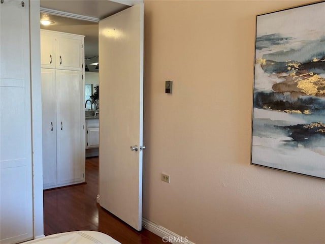 13781 Alderwood Ln Unit I, Seal Beach, CA 90740 - bedroom with wood finished floors and baseboards