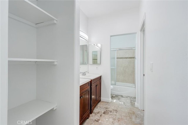 35050 Margo Rd, Lake Elsinore, CA 92530 - bathroom featuring vanity and shower / bathtub combination