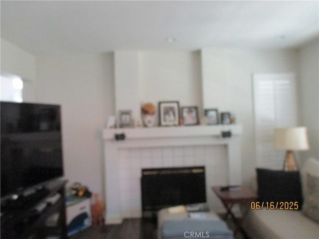 9244 Whitting Way, Riverside, CA 92508 - living room with a tile fireplace