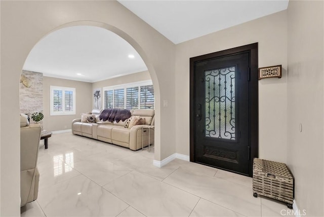 1115 E Sierra Madre Ave, Glendora, CA 91741 - entryway with arched walkways