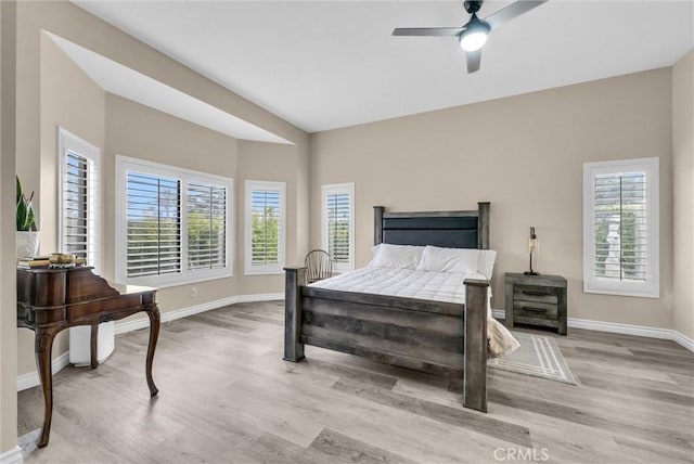 1115 E Sierra Madre Ave, Glendora, CA 91741 - bedroom featuring light wood finished floors and a ceiling fan