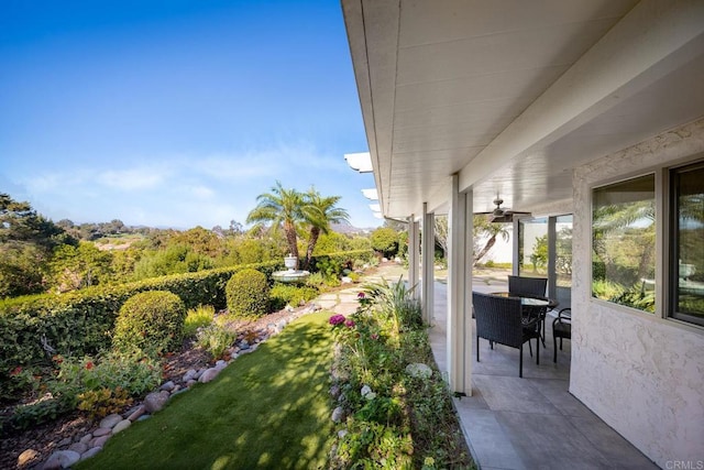 12870 Circulo Dardo, San Diego, CA 92128 - view of yard with a ceiling fan