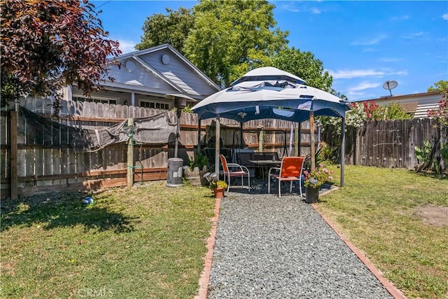 4235 Lakeshore Blvd, Lakeport, CA 95453 - fenced backyard featuring a gazebo and a patio