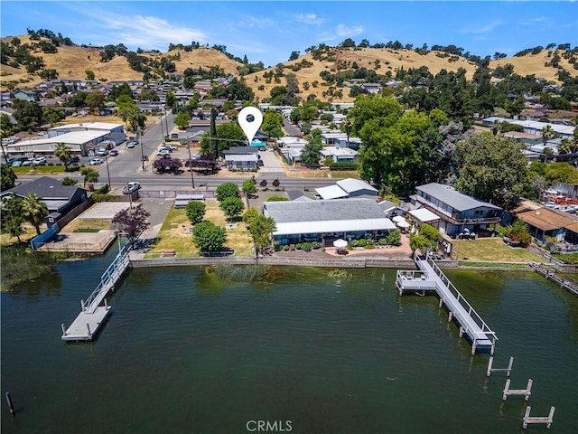 4235 Lakeshore Blvd, Lakeport, CA 95453 - aerial perspective of suburban area featuring a water and mountain view