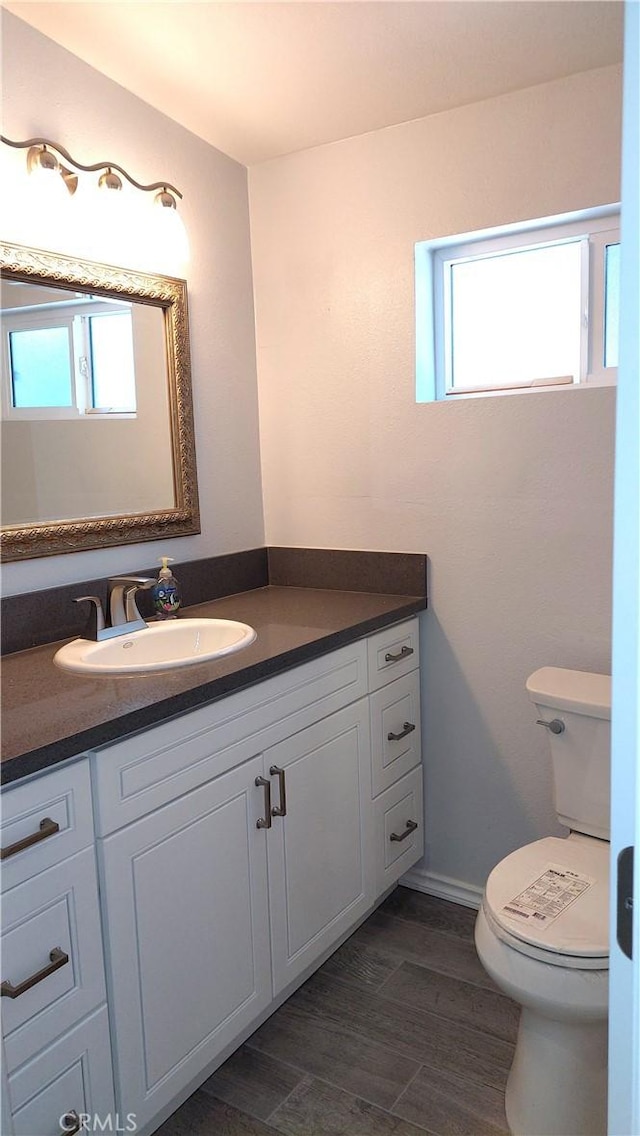 8649 Cantaloupe Ave, Panorama City, CA 91402 - bathroom featuring vanity and wood finished floors