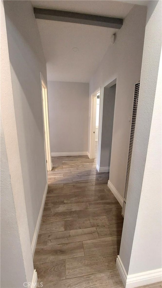 8649 Cantaloupe Ave, Panorama City, CA 91402 - corridor with wood finished floors and a heating unit