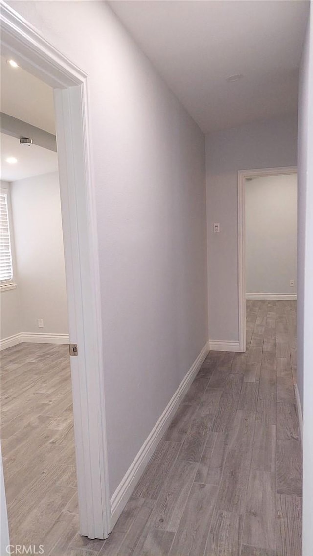 8649 Cantaloupe Ave, Panorama City, CA 91402 - hallway with wood finished floors and recessed lighting