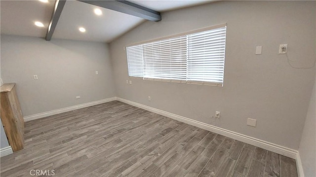8649 Cantaloupe Ave, Panorama City, CA 91402 - unfurnished room featuring wood finished floors and recessed lighting