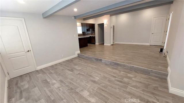 8649 Cantaloupe Ave, Panorama City, CA 91402 - basement with light wood-style floors and recessed lighting
