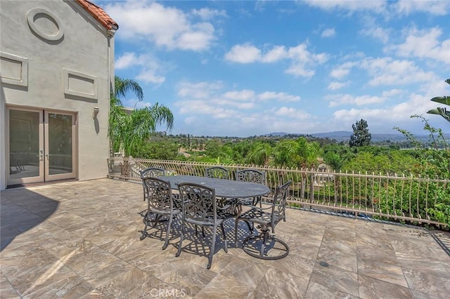 6041 Calle Mirador, Yorba Linda, CA 92886 - view of patio with outdoor dining space and french doors