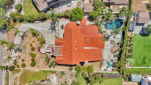 6041 Calle Mirador, Yorba Linda, CA 92886 - drone / aerial view of a pool area