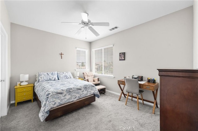 42639 Biscay, Lancaster, CA 93536 - carpeted bedroom with a ceiling fan and a desk