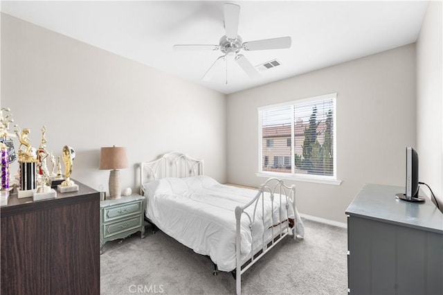 42639 Biscay, Lancaster, CA 93536 - carpeted bedroom featuring baseboards and a ceiling fan