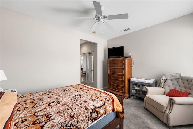 42639 Biscay, Lancaster, CA 93536 - bedroom with carpet floors, a ceiling fan, and a closet
