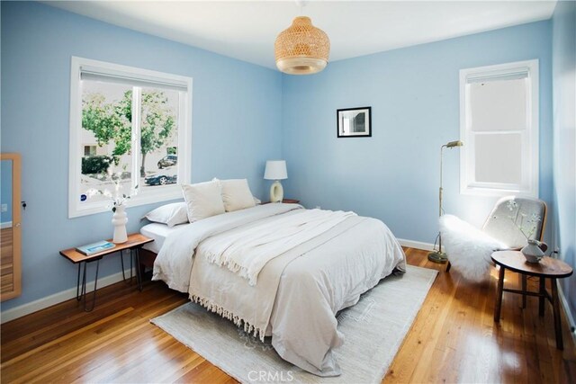 17442 Burma St, Encino, CA 91316 - bedroom with wood finished floors and baseboards
