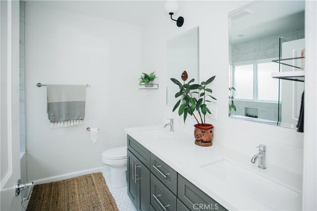 17442 Burma St, Encino, CA 91316 - bathroom with double vanity and a shower