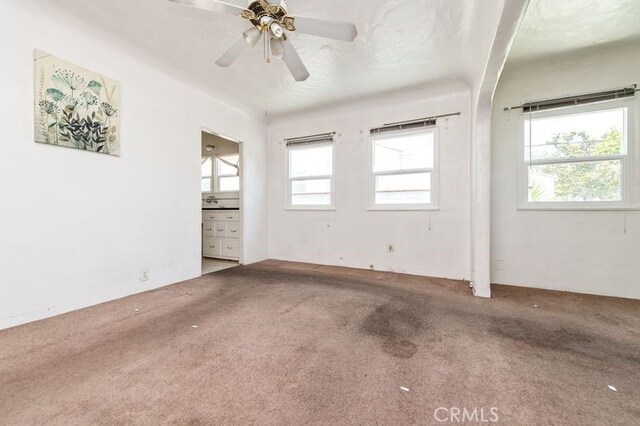 329 N Bushnell Ave, Alhambra, CA 91801 - carpeted empty room featuring a ceiling fan