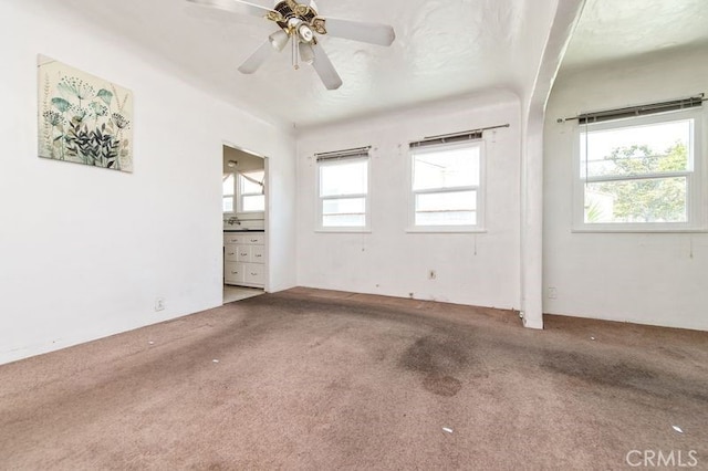 329 N Bushnell Ave, Alhambra, CA 91801 - empty room with carpet and ceiling fan