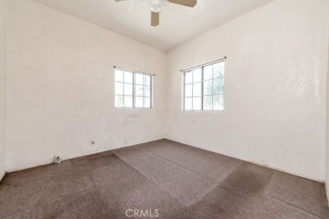 329 N Bushnell Ave, Alhambra, CA 91801 - empty room featuring a ceiling fan and dark carpet