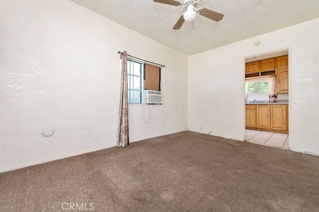 329 N Bushnell Ave, Alhambra, CA 91801 - spare room with light carpet, healthy amount of natural light, and a ceiling fan