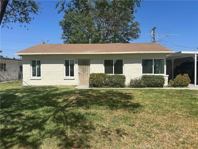 3024 Carl St, Riverside, CA 92507 - ranch-style home with a front lawn and brick siding