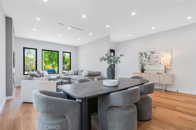 251 S Griffith Park Dr, Burbank, CA 91506 - dining space featuring light wood-style flooring and recessed lighting