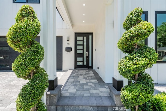 251 S Griffith Park Dr, Burbank, CA 91506 - entrance to property featuring board and batten siding