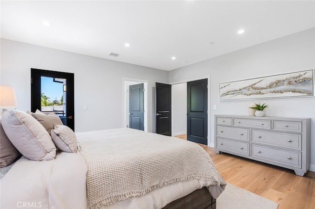 251 S Griffith Park Dr, Burbank, CA 91506 - bedroom with light wood finished floors and recessed lighting