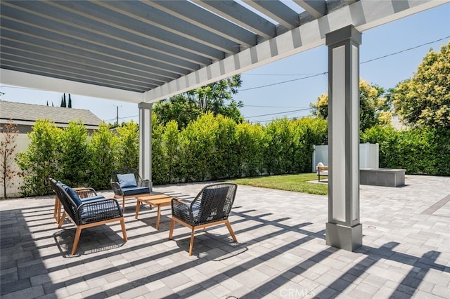 251 S Griffith Park Dr, Burbank, CA 91506 - view of patio / terrace with a pergola and outdoor lounge area