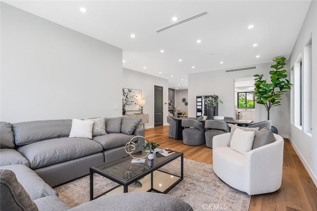 251 S Griffith Park Dr, Burbank, CA 91506 - living room with recessed lighting and light wood-type flooring