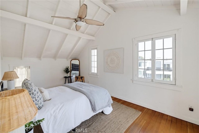 525 Manhattan Beach Blvd, Manhattan Beach, CA 90266 - bedroom with multiple windows, hardwood / wood-style floors, and a ceiling fan