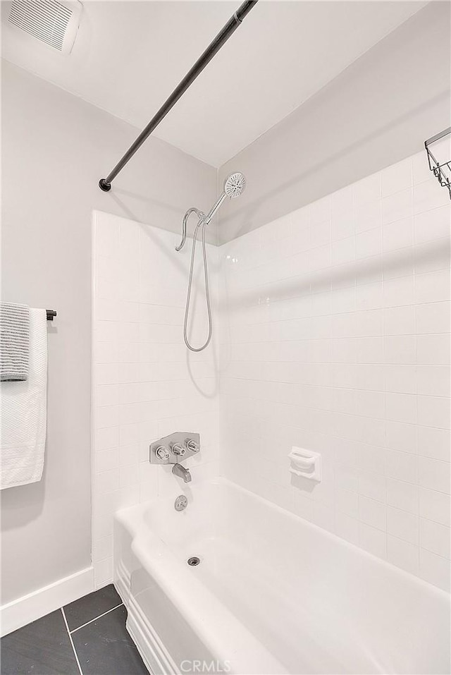 3096 Panorama Rd Unit A, Riverside, CA 92506 - bathroom featuring tub / shower combination and tile patterned floors
