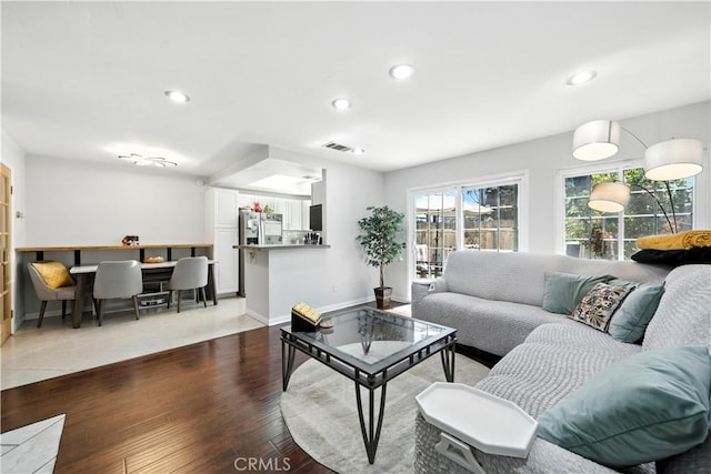 1465 E Lexington Ave Unit 4C, El Cajon, CA 92019 - living area featuring recessed lighting and light wood-type flooring