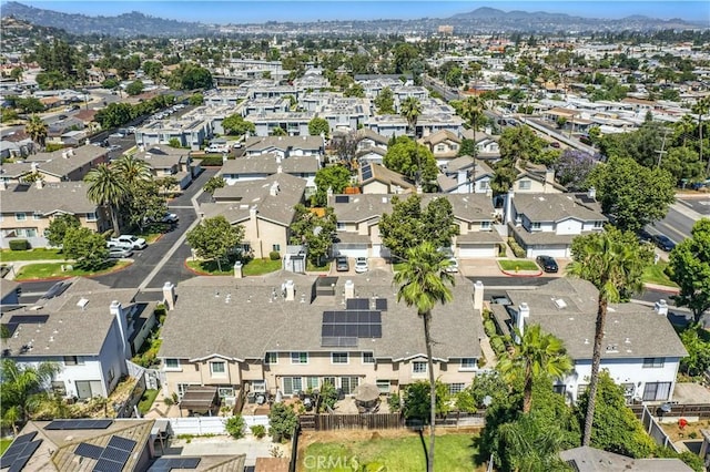 1465 E Lexington Ave Unit 4C, El Cajon, CA 92019 - aerial view of property and surrounding area featuring nearby suburban area and a mountain backdrop