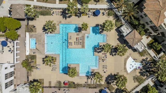 5140 Calle Sand Arch Unit 61, San Diego, CA 92154 - bird's eye view of a pool