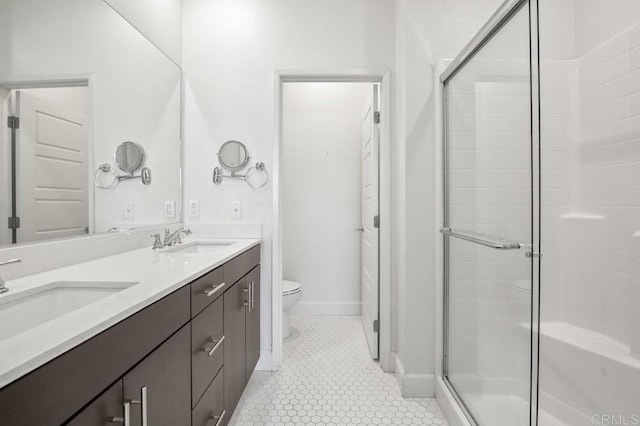 5140 Calle Sand Arch Unit 61, San Diego, CA 92154 - full bath with a stall shower and double vanity