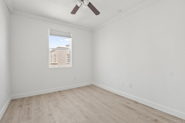 5140 Calle Sand Arch Unit 61, San Diego, CA 92154 - empty room with ornamental molding, wood finished floors, and ceiling fan