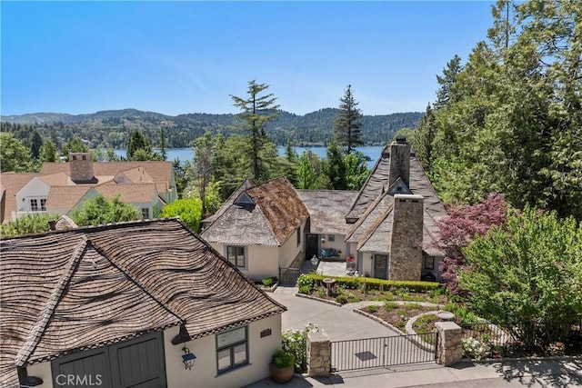 28233 N Shore Rd, Lake Arrowhead, CA 92352 - view of mountain backdrop with a nearby body of water