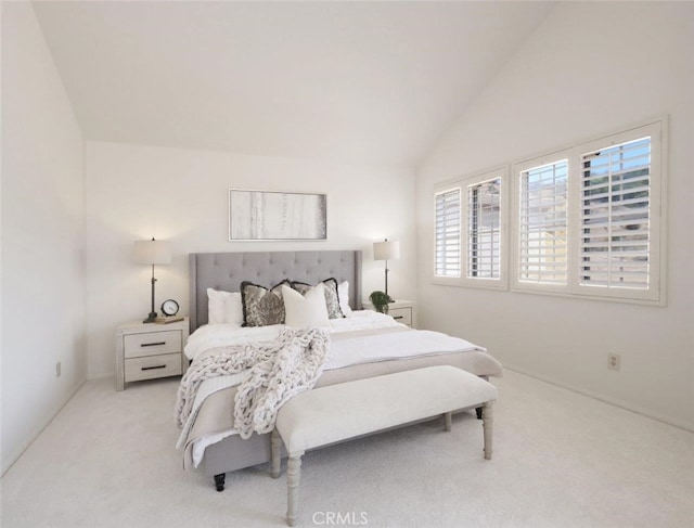 34 Via Capri, Rancho Palos Verdes, CA 90275 - bedroom with light carpet, vaulted ceiling, and multiple windows