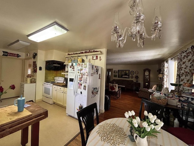 129 Brass Ln, Vista, CA 92083 - dining area featuring a chandelier and light wood-style floors