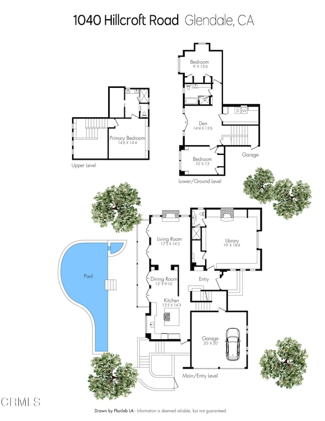 1040 Hillcroft Rd, Glendale, CA 91207 - view of room layout