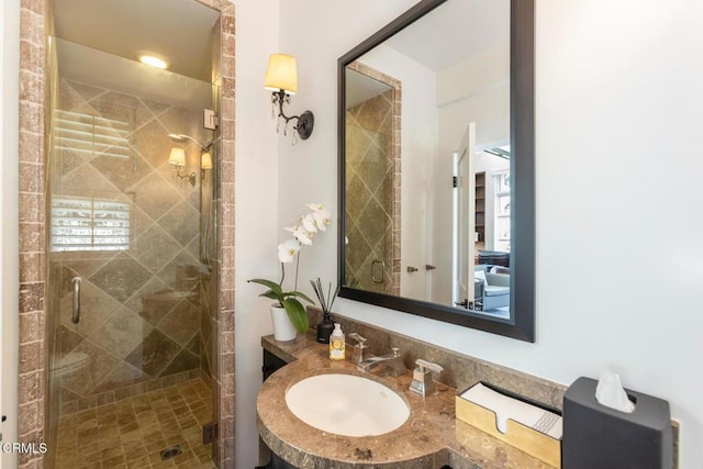 1040 Hillcroft Rd, Glendale, CA 91207 - bathroom featuring a shower stall and vanity