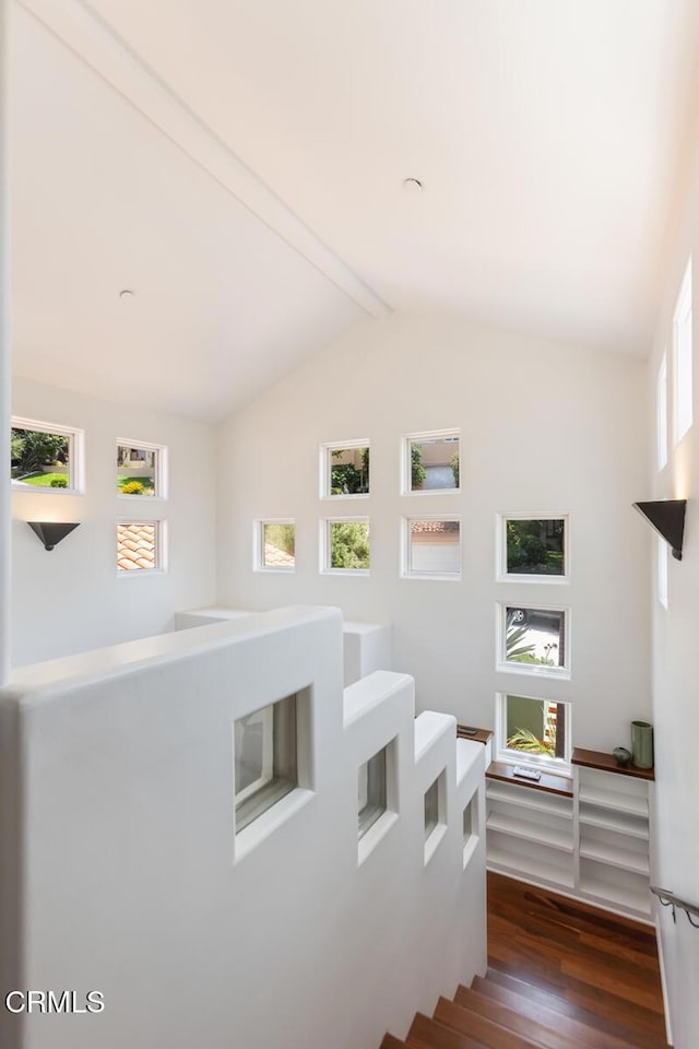 1040 Hillcroft Rd, Glendale, CA 91207 - stairs featuring wood finished floors and plenty of natural light