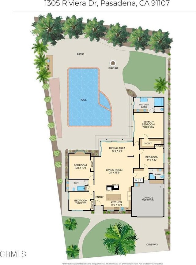 1305 Riviera Dr, Pasadena, CA 91107 - view of home floor plan