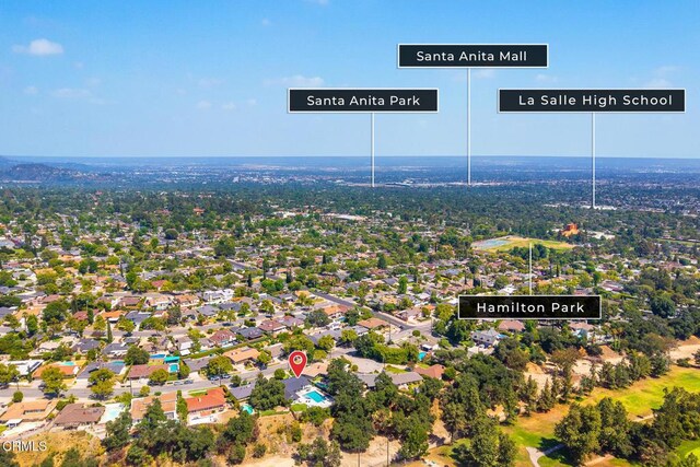 1305 Riviera Dr, Pasadena, CA 91107 - aerial view of property's location