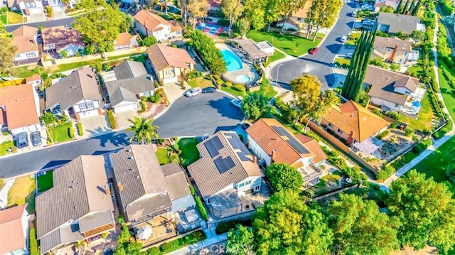 2771 Wyckersham Pl, Fullerton, CA 92833 - aerial perspective of suburban area featuring a pool